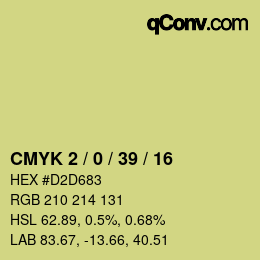 Color code: CMYK 2 / 0 / 39 / 16 | qconv.com