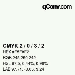 Color code: CMYK 2 / 0 / 3 / 2 | qconv.com