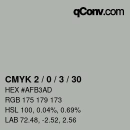 Color code: CMYK 2 / 0 / 3 / 30 | qconv.com