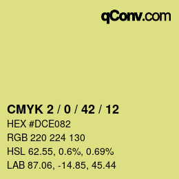 Color code: CMYK 2 / 0 / 42 / 12 | qconv.com