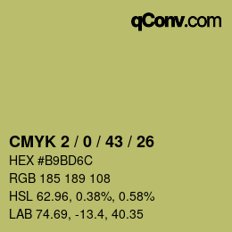 Color code: CMYK 2 / 0 / 43 / 26 | qconv.com