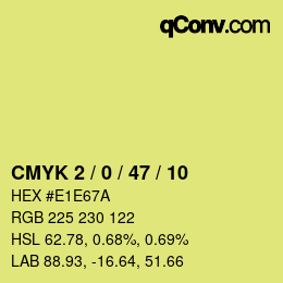Color code: CMYK 2 / 0 / 47 / 10 | qconv.com