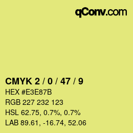 Color code: CMYK 2 / 0 / 47 / 9 | qconv.com