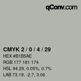 Color code: CMYK 2 / 0 / 4 / 29 | qconv.com