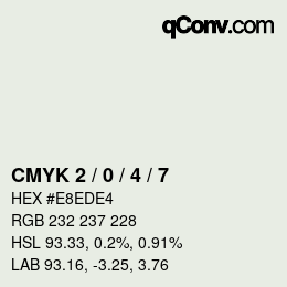 Color code: CMYK 2 / 0 / 4 / 7 | qconv.com