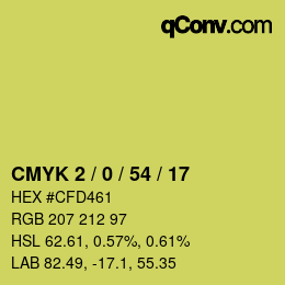 Color code: CMYK 2 / 0 / 54 / 17 | qconv.com