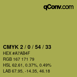Color code: CMYK 2 / 0 / 54 / 33 | qconv.com