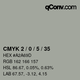 Color code: CMYK 2 / 0 / 5 / 35 | qconv.com