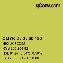 Color code: CMYK 2 / 0 / 60 / 20 | qconv.com