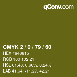 颜色代码: CMYK 2 / 0 / 79 / 60 | qconv.com