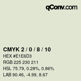 Color code: CMYK 2 / 0 / 8 / 10 | qconv.com