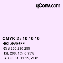 カラーコード: CMYK 2 / 10 / 0 / 0 | qconv.com