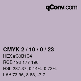 Color code: CMYK 2 / 10 / 0 / 23 | qconv.com