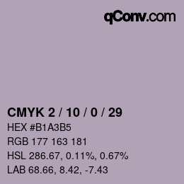 Color code: CMYK 2 / 10 / 0 / 29 | qconv.com