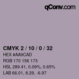 Color code: CMYK 2 / 10 / 0 / 32 | qconv.com