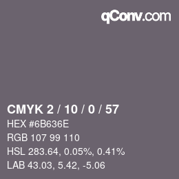 Código de color: CMYK 2 / 10 / 0 / 57 | qconv.com