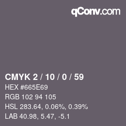 Color code: CMYK 2 / 10 / 0 / 59 | qconv.com