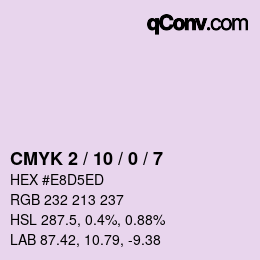 Color code: CMYK 2 / 10 / 0 / 7 | qconv.com