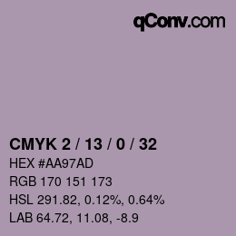 Color code: CMYK 2 / 13 / 0 / 32 | qconv.com