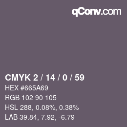 Color code: CMYK 2 / 14 / 0 / 59 | qconv.com