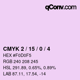 Color code: CMYK 2 / 15 / 0 / 4 | qconv.com