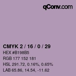 カラーコード: CMYK 2 / 16 / 0 / 29 | qconv.com