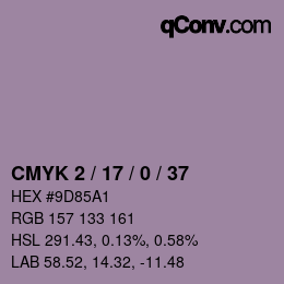 カラーコード: CMYK 2 / 17 / 0 / 37 | qconv.com