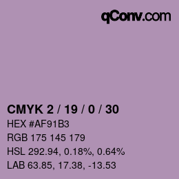 Color code: CMYK 2 / 19 / 0 / 30 | qconv.com