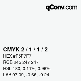 Color code: CMYK 2 / 1 / 1 / 2 | qconv.com