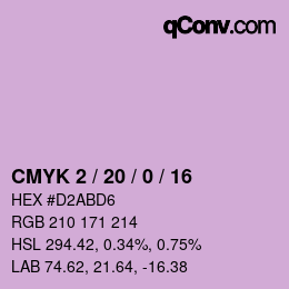 Color code: CMYK 2 / 20 / 0 / 16 | qconv.com