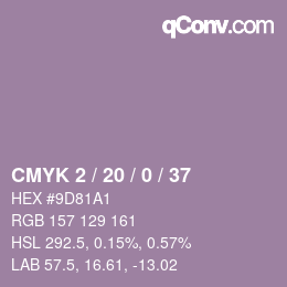 Color code: CMYK 2 / 20 / 0 / 37 | qconv.com