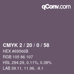 Código de color: CMYK 2 / 20 / 0 / 58 | qconv.com