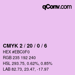 Color code: CMYK 2 / 20 / 0 / 6 | qconv.com