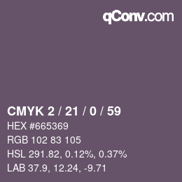 Color code: CMYK 2 / 21 / 0 / 59 | qconv.com