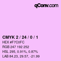 カラーコード: CMYK 2 / 24 / 0 / 1 | qconv.com