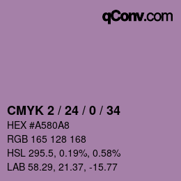 カラーコード: CMYK 2 / 24 / 0 / 34 | qconv.com