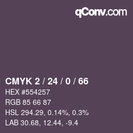 颜色代码: CMYK 2 / 24 / 0 / 66 | qconv.com