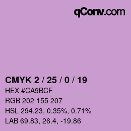 カラーコード: CMYK 2 / 25 / 0 / 19 | qconv.com
