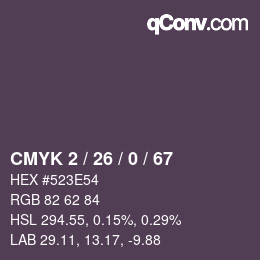 Color code: CMYK 2 / 26 / 0 / 67 | qconv.com