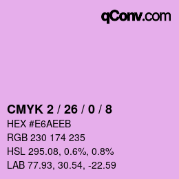 Color code: CMYK 2 / 26 / 0 / 8 | qconv.com