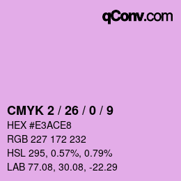 カラーコード: CMYK 2 / 26 / 0 / 9 | qconv.com