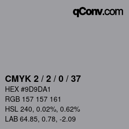 Color code: CMYK 2 / 2 / 0 / 37 | qconv.com