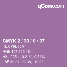 カラーコード: CMYK 2 / 30 / 0 / 37 | qconv.com
