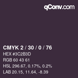 Código de color: CMYK 2 / 30 / 0 / 76 | qconv.com