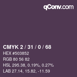 Color code: CMYK 2 / 31 / 0 / 68 | qconv.com
