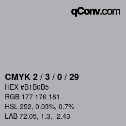 Color code: CMYK 2 / 3 / 0 / 29 | qconv.com