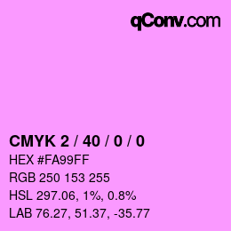 カラーコード: CMYK 2 / 40 / 0 / 0 | qconv.com