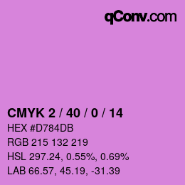 Color code: CMYK 2 / 40 / 0 / 14 | qconv.com