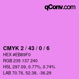 Código de color: CMYK 2 / 43 / 0 / 6 | qconv.com