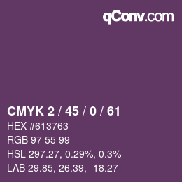 Farbcode: CMYK 2 / 45 / 0 / 61 | qconv.com